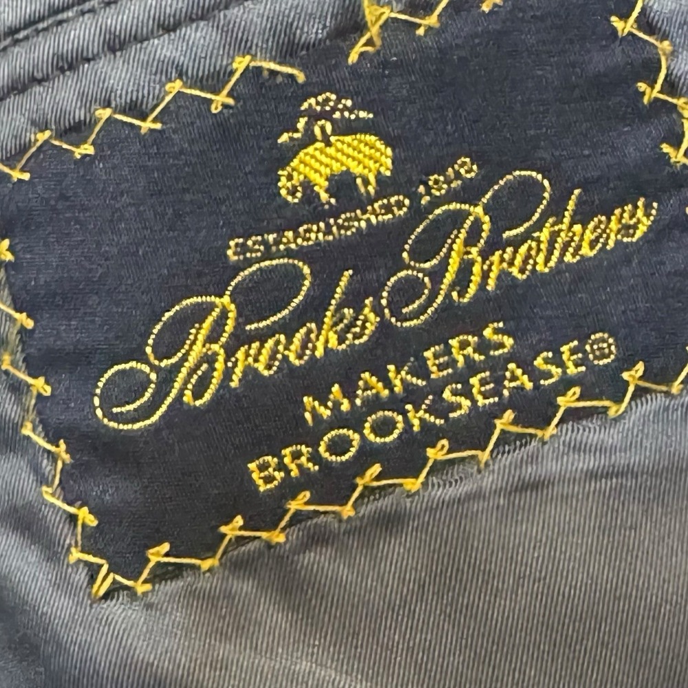 Brooks Brothers Makers Brooksease VTG Herringbone Wool Sz 46L Blazer Sport Coat - Picture 4 of 11